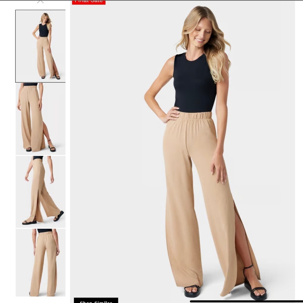 Tall Willow Wide Pants 37” Inseam Carmel